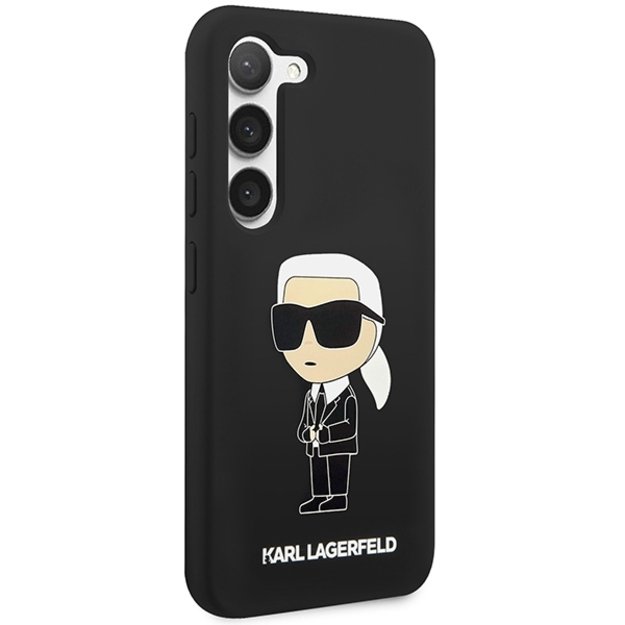 Karl Lagerfeld Silicone Ikonik Case for Samsung Galaxy S23+ - Black 3