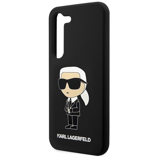 Karl Lagerfeld Silicone Ikonik Case for Samsung Galaxy S23+ - Black 5