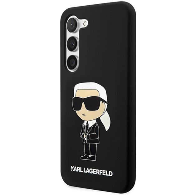 Karl Lagerfeld Silicone Ikonik Case for Samsung Galaxy S23+ - Black 1