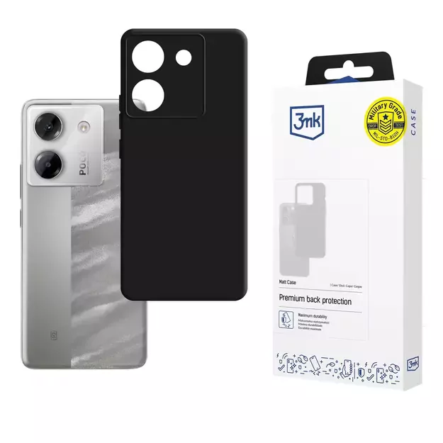 3mk Matt Case for Xiaomi Poco M7 Pro 5G - black