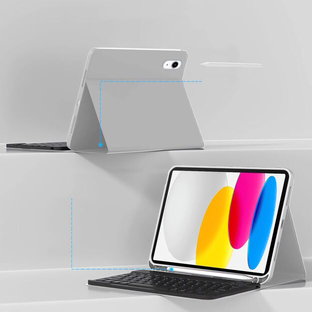 Tech-Protect SC Pen + Keyboard Case for iPad 10.9&quot  2022 (10th gen.) / 11&quot  2025 (11th gen.) - Gray 1