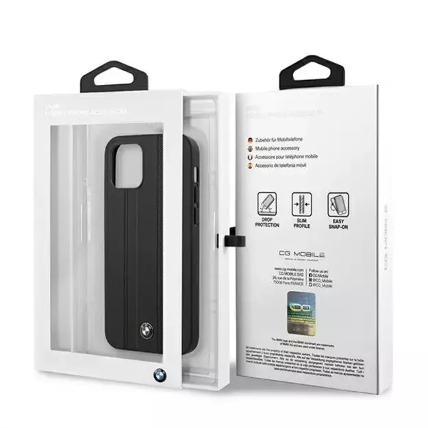 Etui BMW BMHCP12STTBK iPhone 12 mini 5,4  czarny/black hardcase Signature Tire Marks 13