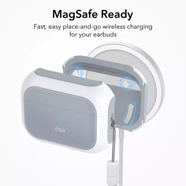 ESR Orbit Halolock with MagSafe for Apple AirPods Pro 1 / 2 - White 2