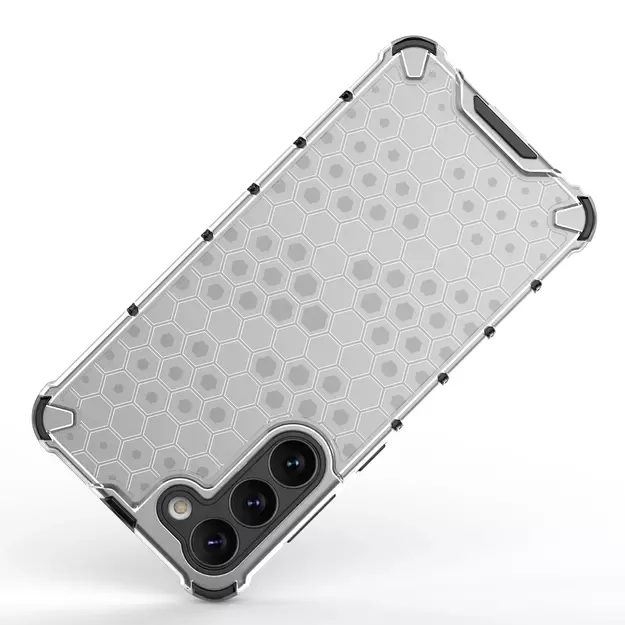 Honeycomb case for Samsung Galaxy S23+ armored hybrid cover transparent 7