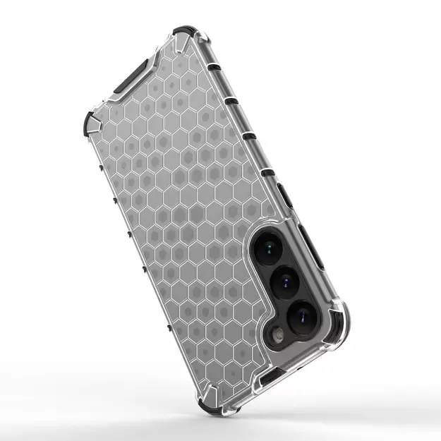 Honeycomb case for Samsung Galaxy S23+ armored hybrid cover transparent 13