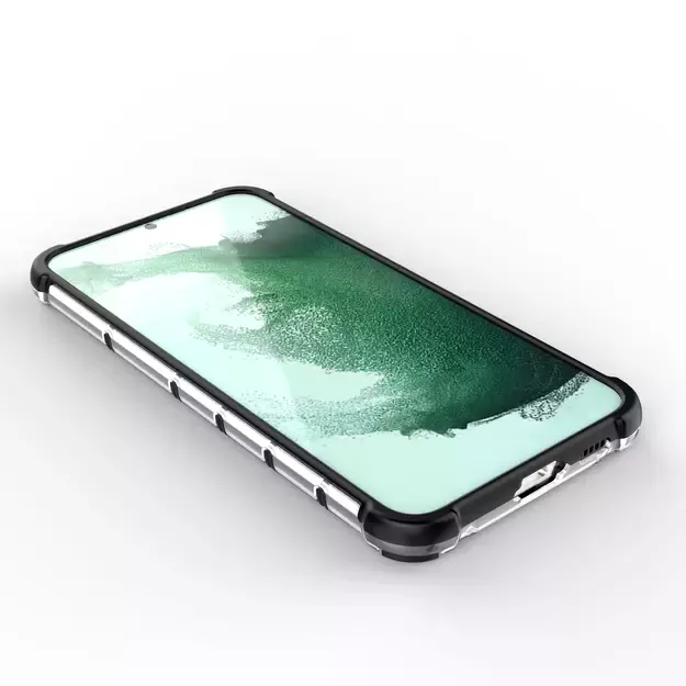 Honeycomb case for Samsung Galaxy S23+ armored hybrid cover transparent 9