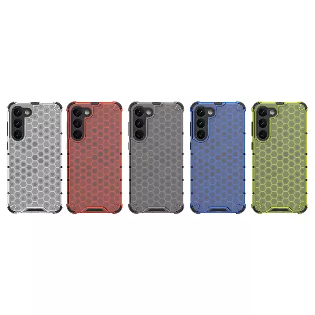 Honeycomb case for Samsung Galaxy S23+ armored hybrid cover transparent 2