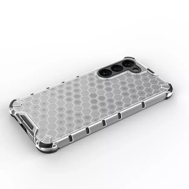 Honeycomb case for Samsung Galaxy S23+ armored hybrid cover transparent 11