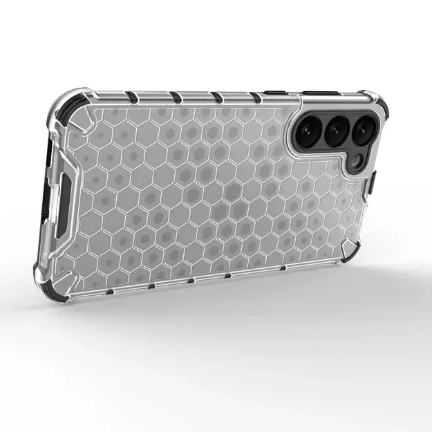 Honeycomb case for Samsung Galaxy S23+ armored hybrid cover transparent 12