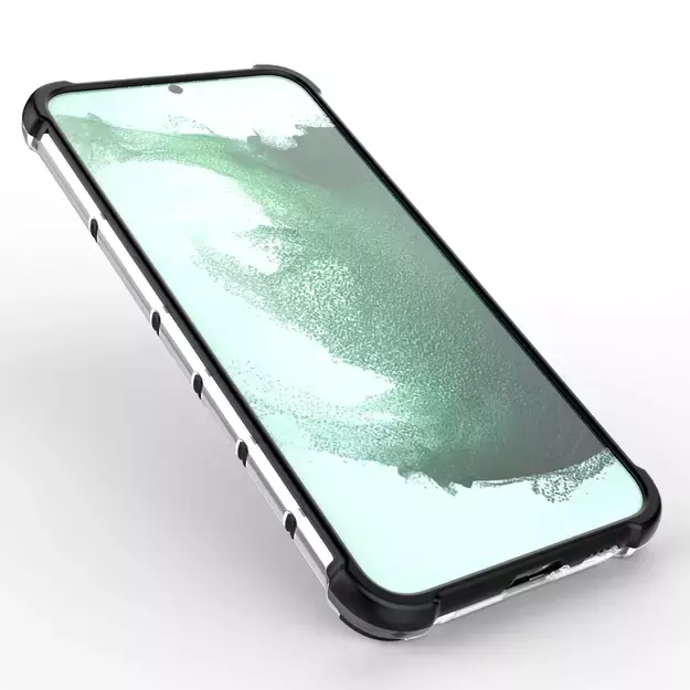 Honeycomb case for Samsung Galaxy S23+ armored hybrid cover transparent 8