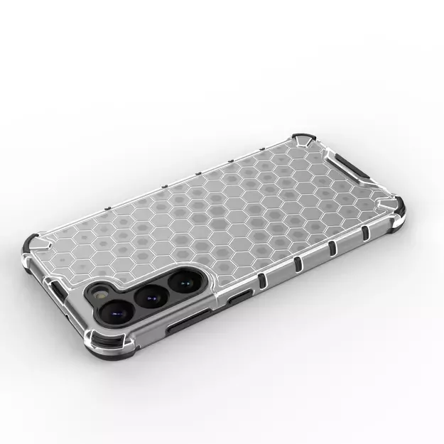 Honeycomb case for Samsung Galaxy S23+ armored hybrid cover transparent 10