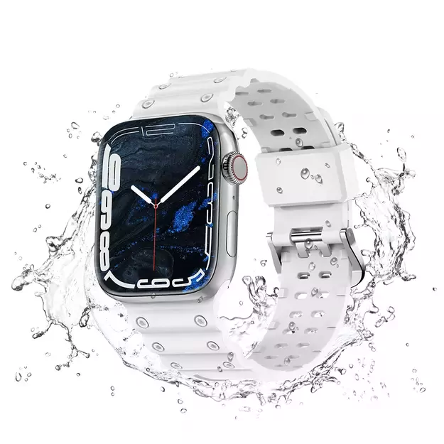 Strap Triple Protection for Apple Watch 38 / 40 / 41 mm band bracelet - white 2