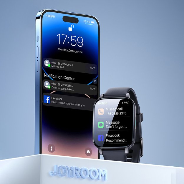 Joyroom Fit-Life JR-FT3 Pro smartwatch with call answering function / Bluetooth 5.1 / IP68 protection - gray 2