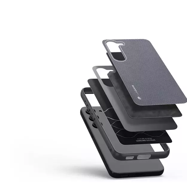 Dux Ducis Fino case Samsung Galaxy S23+ cover with silicone frame gray 1