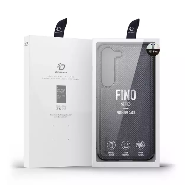Dux Ducis Fino case Samsung Galaxy S23+ cover with silicone frame gray 4