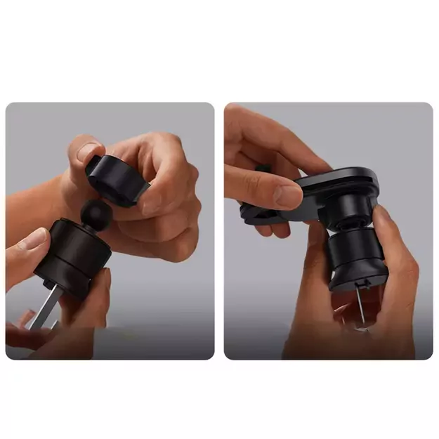 Baseus car holder with built-in 15W inductive charger for air vent black 16