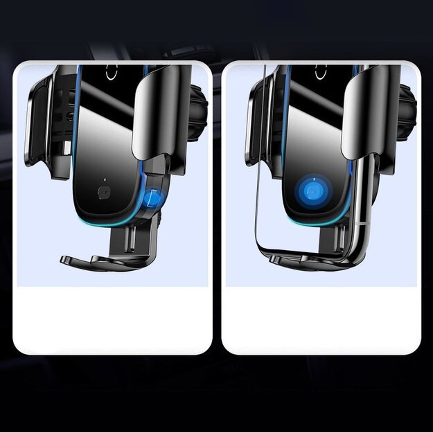 Baseus Automatic Electric Car Holder Qi Wireless Charger 15W Black (WXHW03-01) 12