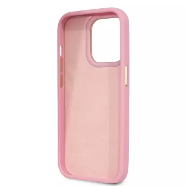 Guess Croco Collection case for iPhone 14 Pro - pink 6