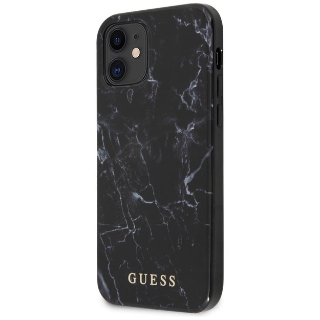 Guess GUHCP12SPCUMABK iPhone 12 mini 5,4  czarny/black hardcase Marble 1