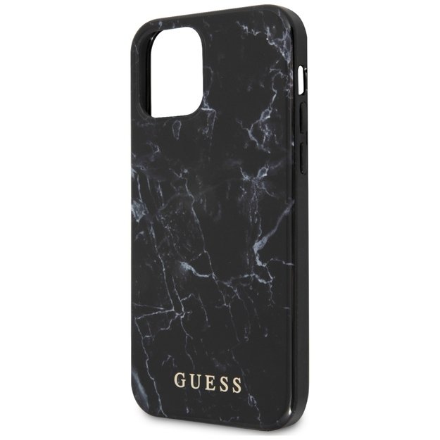 Guess GUHCP12SPCUMABK iPhone 12 mini 5,4  czarny/black hardcase Marble 5