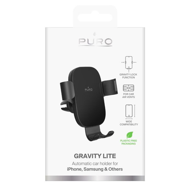 Puro Gravity Car Air Vent Gravity Holder - Black 2