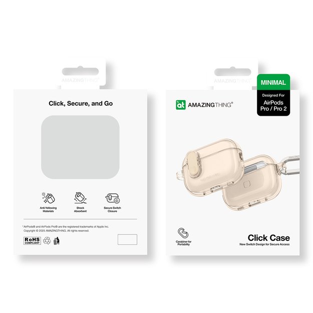 AmazingThing Minimal Case for AirPods Pro 2 - Desert 3