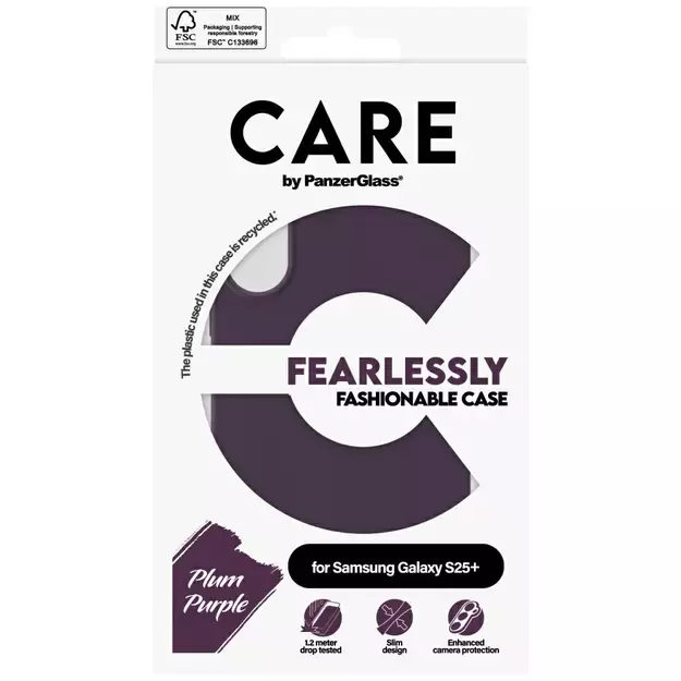 CARE by PanzerGlass Fashion Case for Samsung Galaxy S25+ - Purple 6