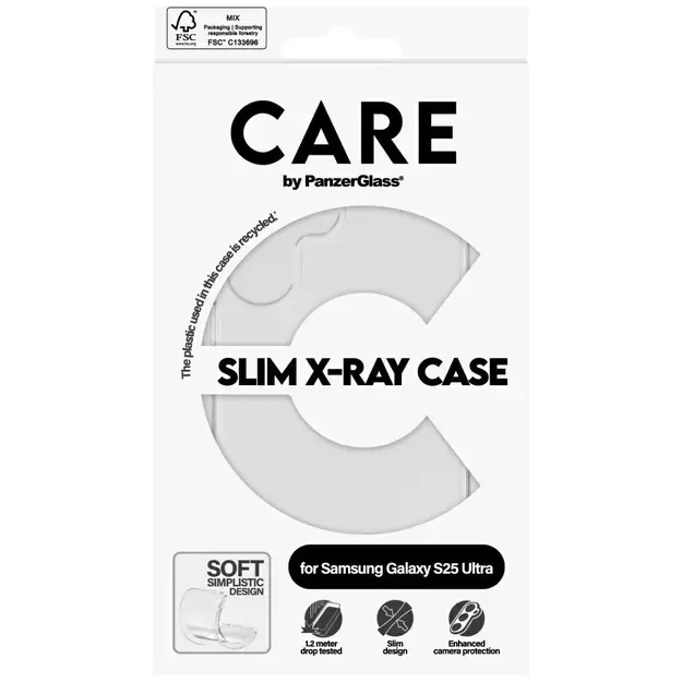 CARE by PanzerGlass Fashion X-Ray Case for Samsung Galaxy S25 Ultra - Transparent 6