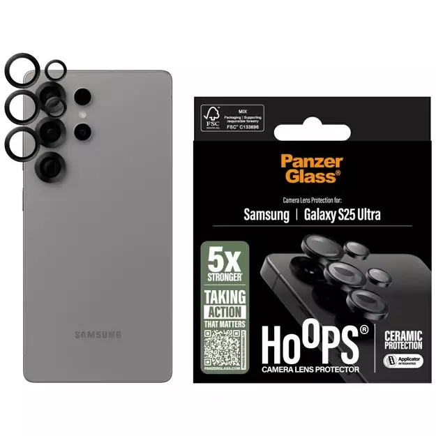 PanzerGlass Hoops Lens Protector for Samsung Galaxy S25 Ultra
