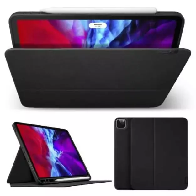 LAUT Prestige Folio Case with Apple Pencil Holder for iPad Pro 11 , iPad Air 10.9  - Black 4