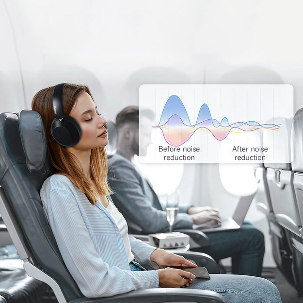 Dudao X22 Max Wireless On-Ear Bluetooth Headphones with ANC - Black 4