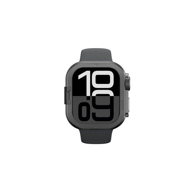 AmazingThing Titan Pro Metal Case for Apple Watch 11 46mm Aluminum - Black 1
