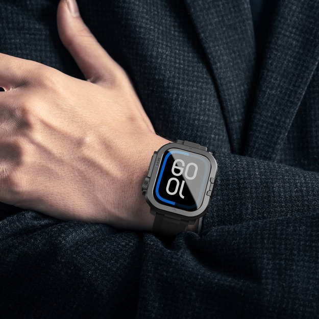 AmazingThing Titan Pro Metal Case for Apple Watch 11 46mm Aluminum - Black 4