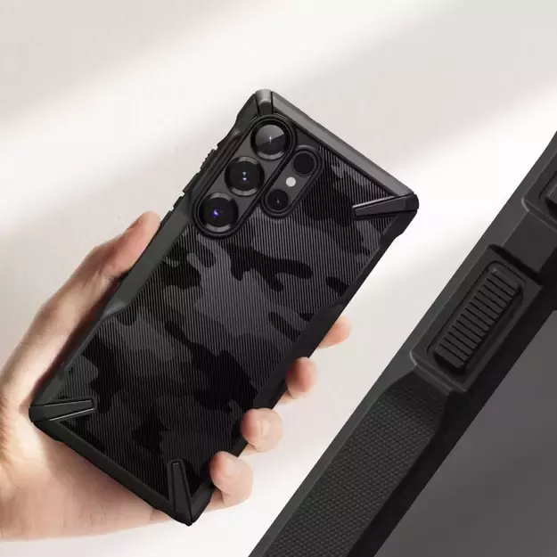 Ringke Fusion X Case for Samsung Galaxy S25 Ultra - Black Camo 5