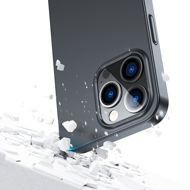 Joyroom 360 Full Case front and back cover for iPhone 13 Pro + tempered glass screen protector black (JR-BP935 black) 5