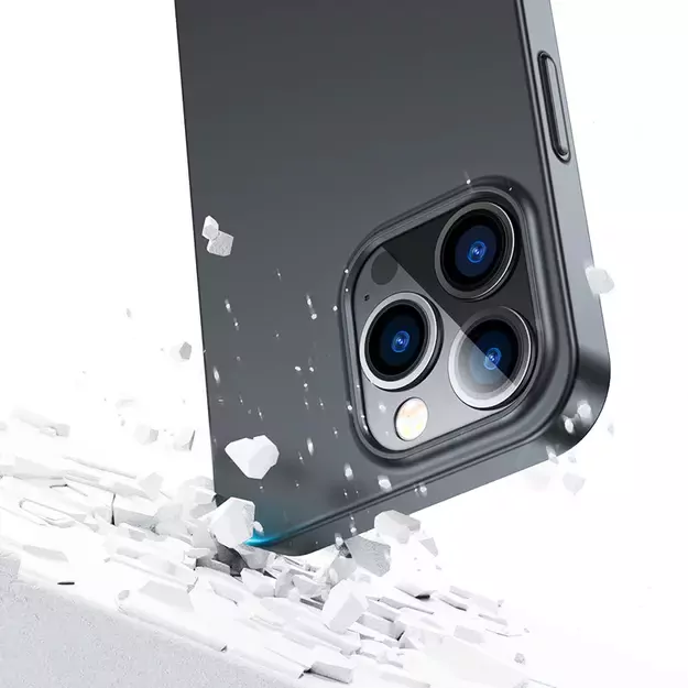 Joyroom 360 Full Case front and back cover for iPhone 13 Pro + tempered glass screen protector black (JR-BP935 black) 13