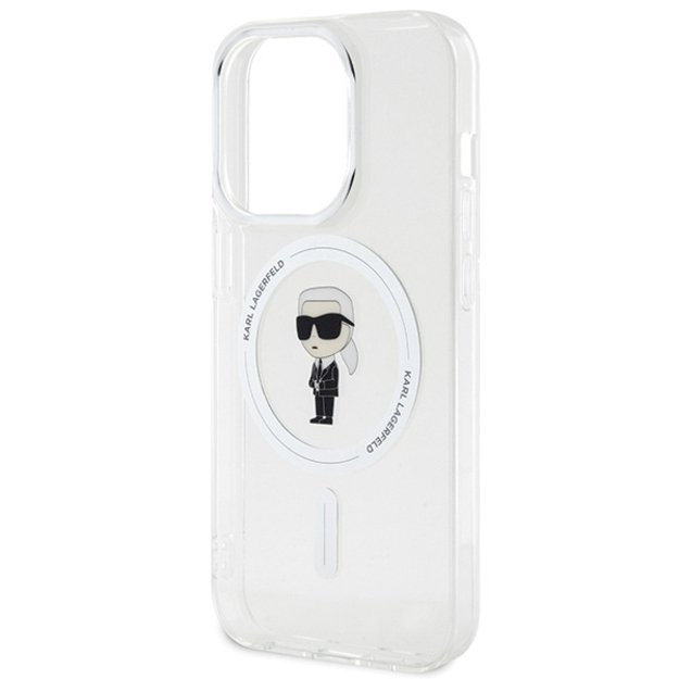 Karl Lagerfeld IML Ikonik MagSafe iPhone 15 Pro Case - Clear 5