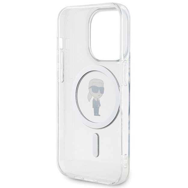 Karl Lagerfeld IML Ikonik MagSafe iPhone 15 Pro Case - Clear 6