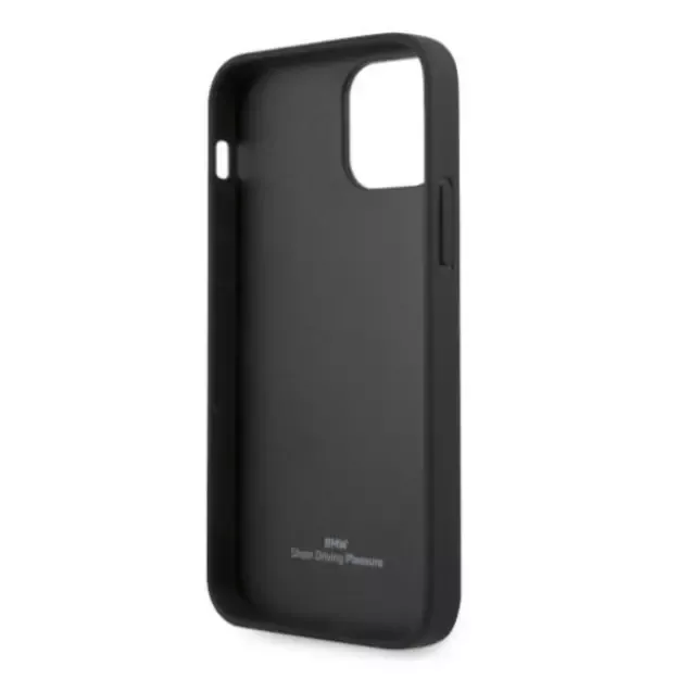 Etui BMW BMHCP12LRCDPK iPhone 12 Pro Max 6,7  czarny/black hardcase Leather Deboss 13