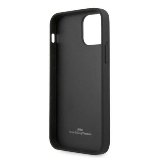 Etui BMW BMHCP12LRCDPK iPhone 12 Pro Max 6,7  czarny/black hardcase Leather Deboss 6