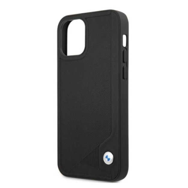 Etui BMW BMHCP12LRCDPK iPhone 12 Pro Max 6,7  czarny/black hardcase Leather Deboss 5