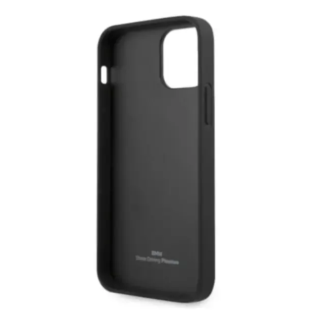 Etui BMW BMHCP12MRSWPK iPhone 12/12 Pro 6,1  czarny/black hardcase Leather Perforate 13