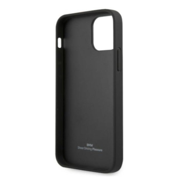 Etui BMW BMHCP12MRSWPK iPhone 12/12 Pro 6,1  czarny/black hardcase Leather Perforate 6