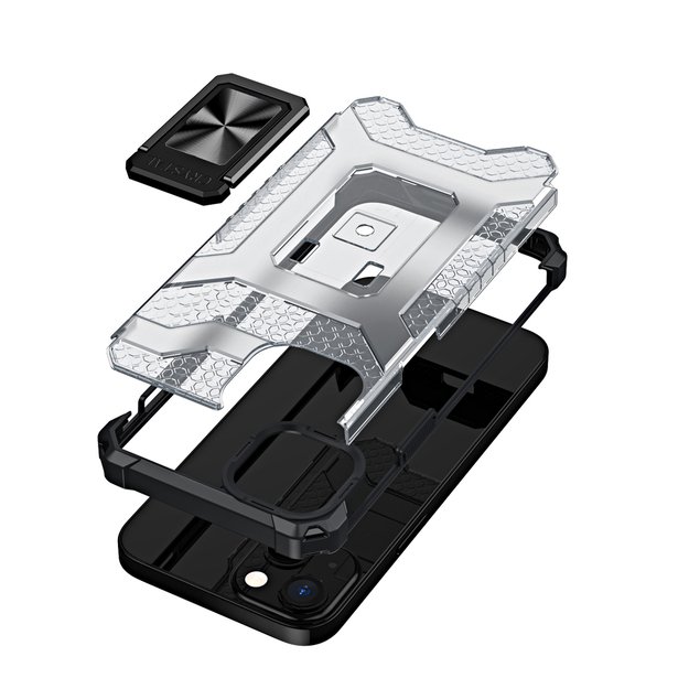 Crystal Ring Case Kickstand Tough Rugged Cover for iPhone 13 mini black 1