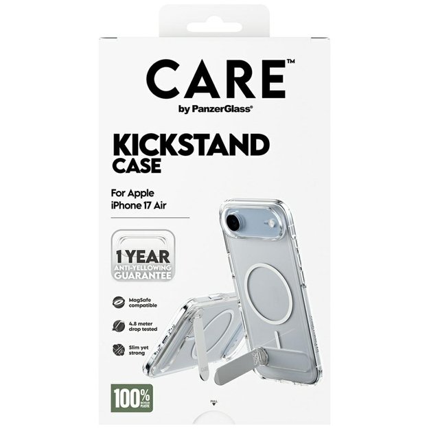 CARE by PanzerGlass Feature Case with Kickstand MagSafe for iPhone Air - Clear 4