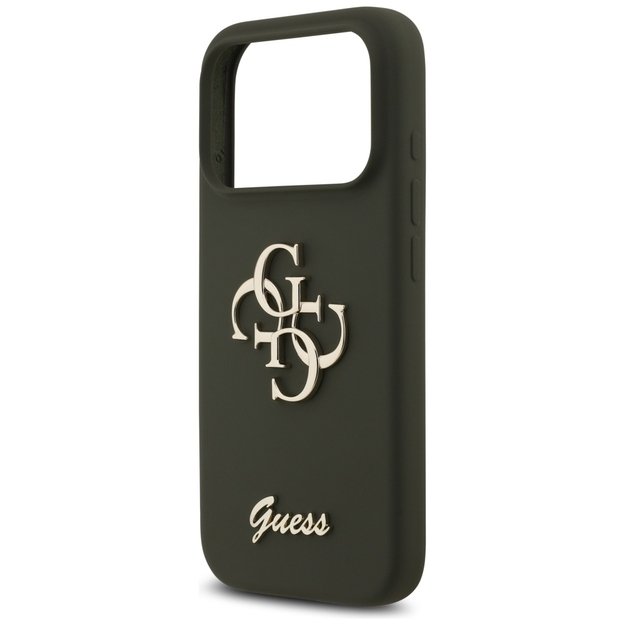 Guess Silicone Big 4G Script Case for iPhone 17 Pro Max - Green 5