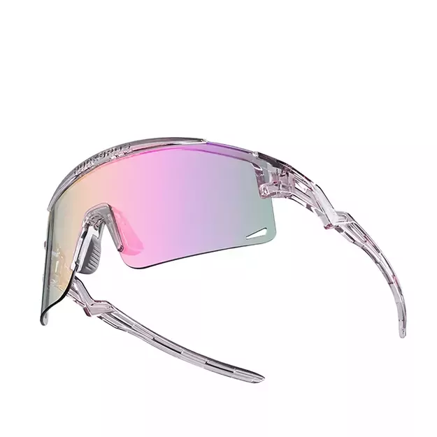 Rockbros Cycling Glasses Photochromic, with UV Protection and Corrective Insert, Clear - Purple 6