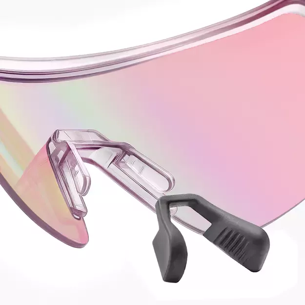Rockbros Cycling Glasses Photochromic, with UV Protection and Corrective Insert, Clear - Purple 9