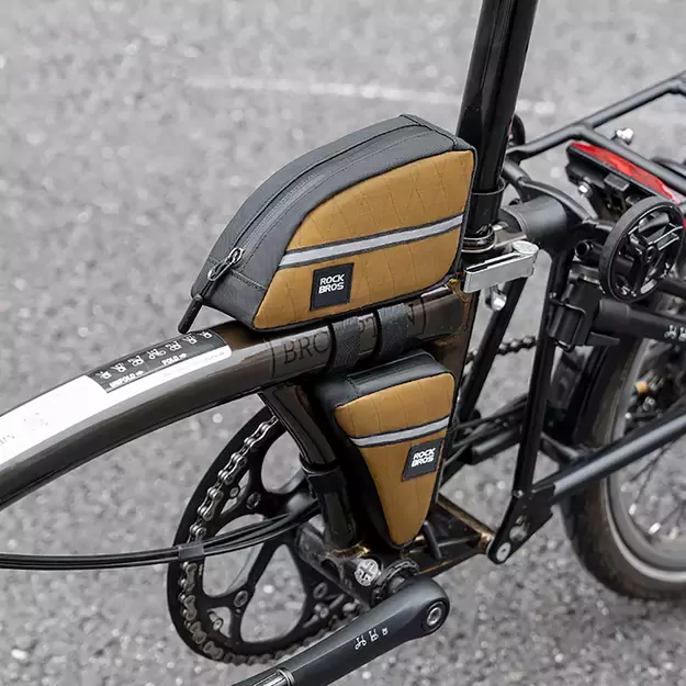 Rockbros Triangle Bike Frame Bag 0.3l - Brown 3
