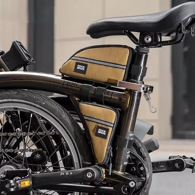 Rockbros Triangle Bike Frame Bag 0.3l - Brown 2
